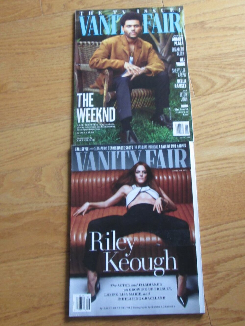 Vanity Fair magazine - June, Sept 2023 - The Weeknd, Riley Keough - 2 issues